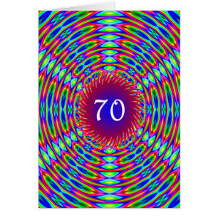 70e anniversaire Abstrait Trippy Swirls