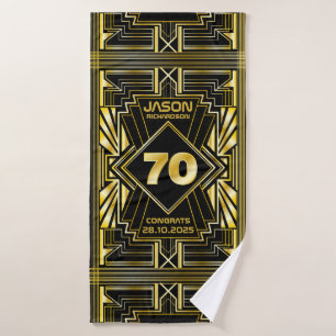 70e anniversaire Art Déco Gold Black Great Gatsby