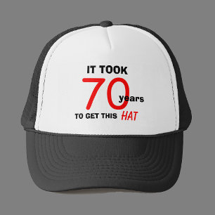 70e anniversaire Gag Cadeaux Casquette pour hommes
