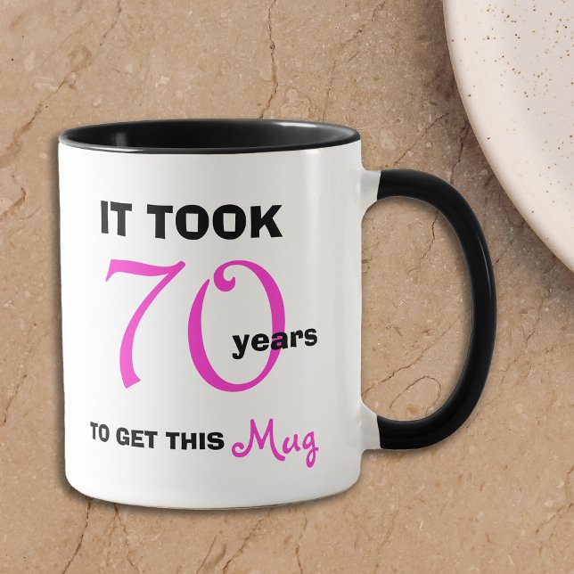 70e anniversaire Idées cadeaux pour sa Mug amusant (Créateur téléchargé)