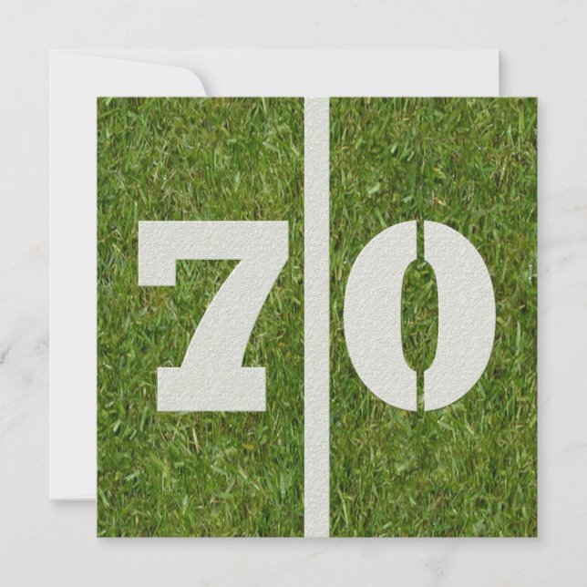 70e anniversaire Invitation (Devant)