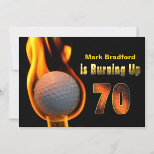 70E ANNIVERSAIRE INVITATION - BALLE DE GOLF