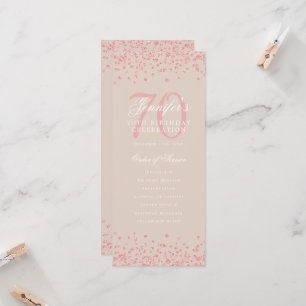 70e Anniversaire Programme Merci Rose Champagne d'