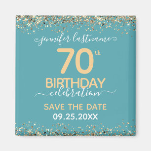 70e anniversaire Save the Date Magnet