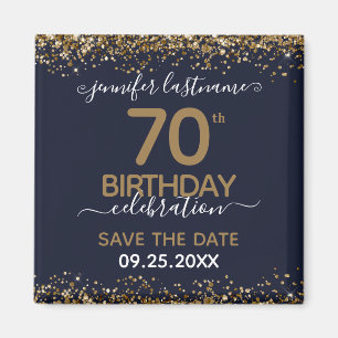 70e anniversaire Save the Date Magnet