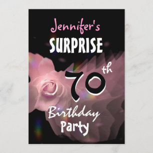 70e SURPRISE Invitation à la fête d'anniversaire R