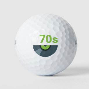 70s 1970's Rock Record Music Golf Balls