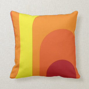 70s 60s color scheme decor pillow