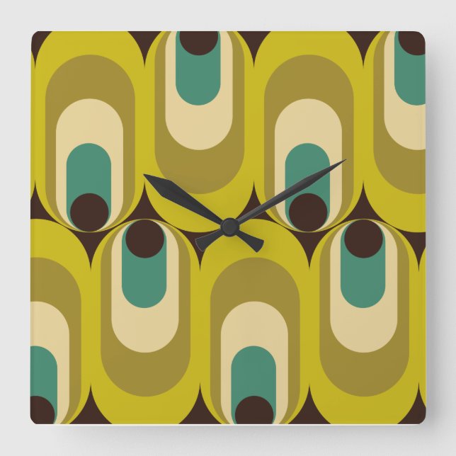 70s 60s inspired wall clock (Front)