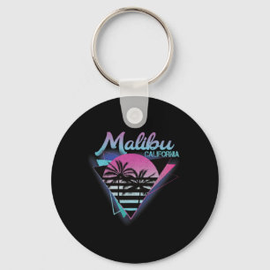 70s 80s In California City Malibu Surfing  Keychain