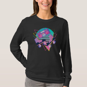 70s 80s Roller Skates Vintage Roller Skating Disco T-Shirt