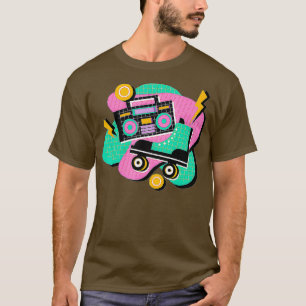 70S 80S Roller Skates Vintage Roller Skating T-Shirt