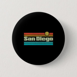 70s 80s Surfing California Ca San Diego 2 Inch Round Button