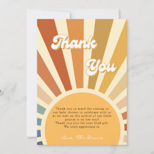 70s Baby Shower Boho Shower, Bohemian Sunshine Invitation