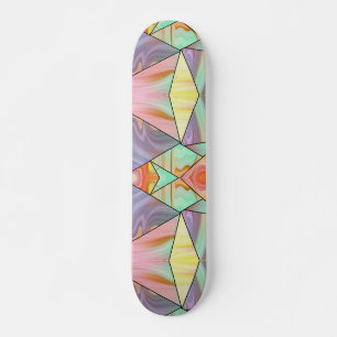 70S Boho Marble Vibes Skateboard