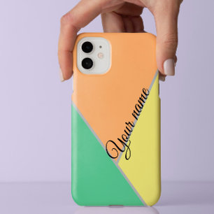 70s COlor block geometric Abstract pattern custom iPhone 11Pro Max Case