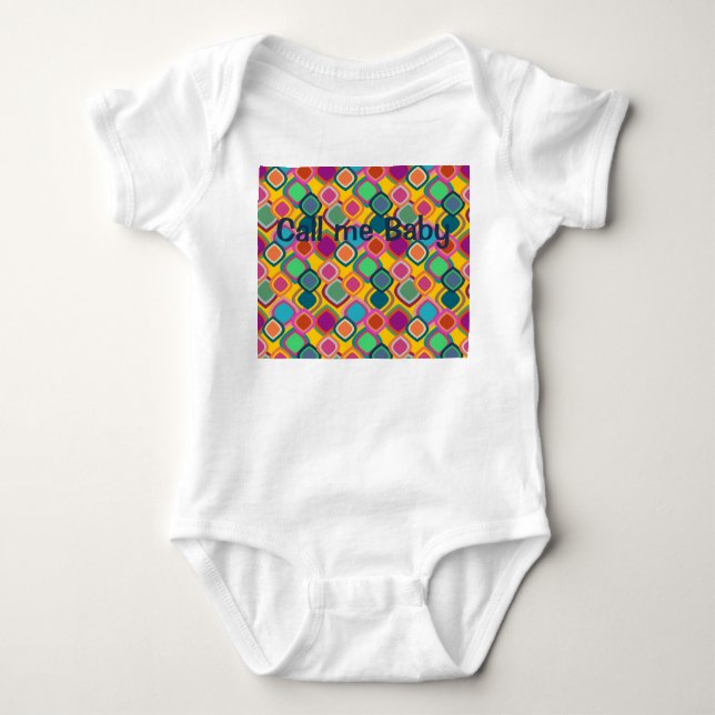 70s Colours  Baby Bodysuit (Front)