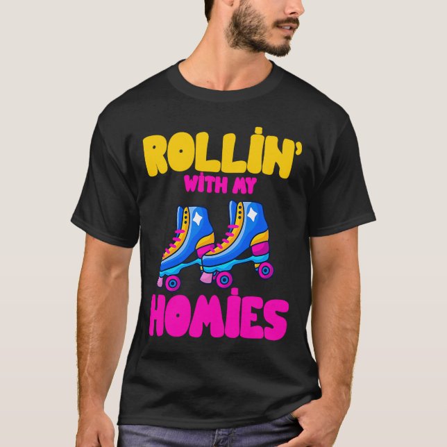 70's Costume and Retro Roller Disco Outfit for Rol T-Shirt (Front)
