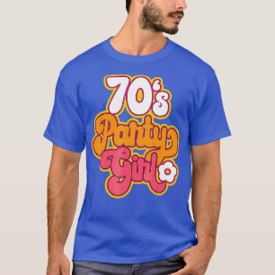70s Costume Halloween Retro 70s Party Girl Disco T-Shirt