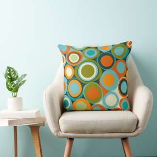 70s Design Throw Pillow