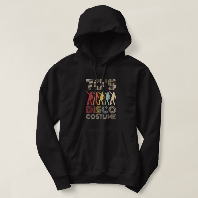 70s Disco Costume 70 Styles 1970s Men Themed Party Hoodie (Design Front)