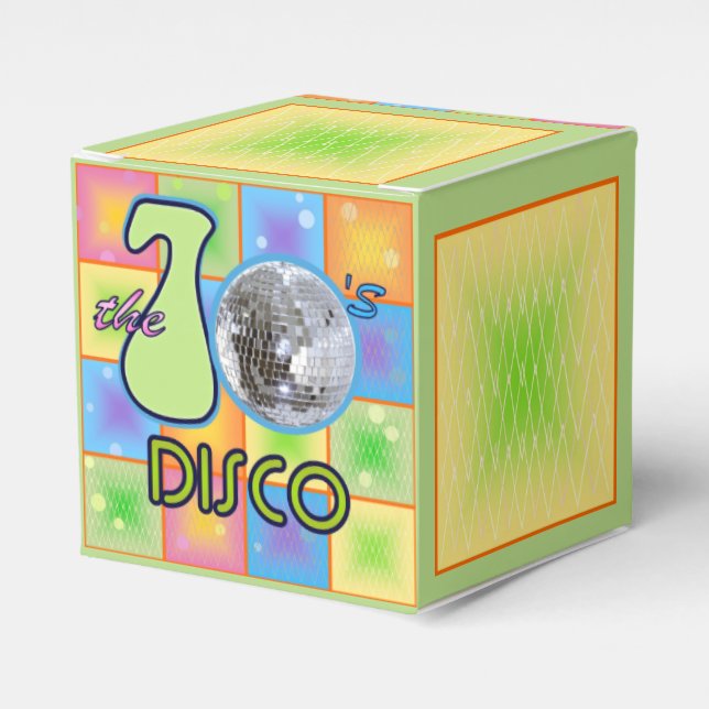 70s Disco Favor Box (Front Side)