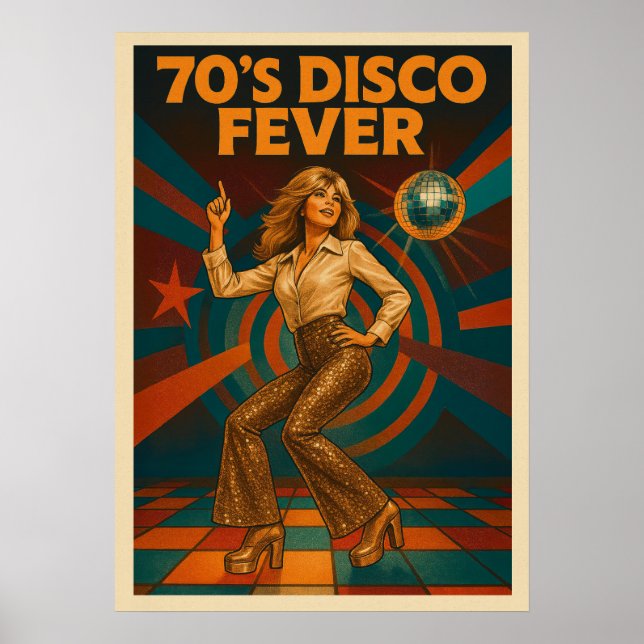 70's Disco Fever V02 Poster (Front)