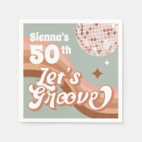 70s Disco Party Napkins