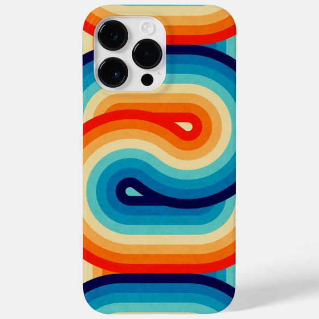 70s Double Wave Case-Mate iPhone Case (Back)