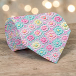 70s Granny Square Crochet Necktie<br><div class="desc">This unique necktie features a vibrant 70s-inspired design, crafted with intricate granny square crochet. It's a bold and stylish statement piece, perfect for adding a touch of retro charm and handmade artistry to any outfit. The warm, inviting colors and textured pattern make it a conversation starter, suitable for both casual...</div>