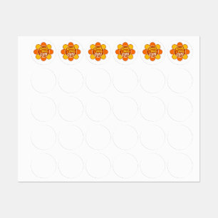 70s Groovy "Good Vibes Only" Daisy Flower Sticker