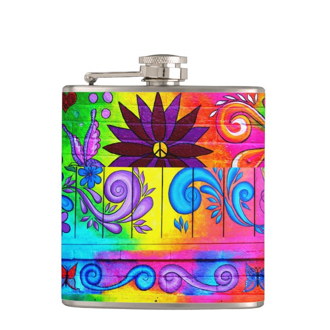 70's hippie flask (Front)
