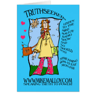 70's HIPPIE GIRL  TRUTHSEEKER CARD