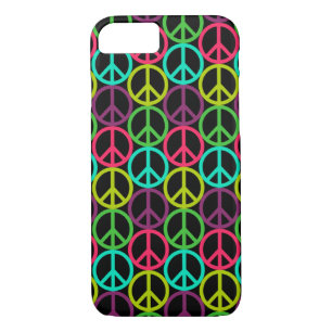 70's Hippie Peace Sign Pattern Case-Mate iPhone Case