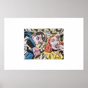 70s Horror vintage comics   old, classic and retro Poster