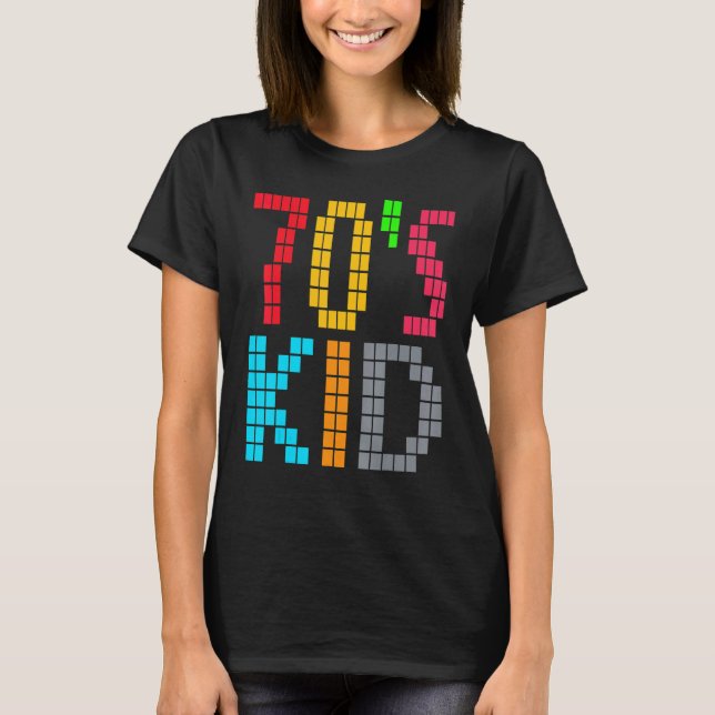 70's Kid Vintage Retro Party T-Shirt (Front)