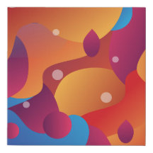 70s Lava Lamp Canvas Print – Retro Vibes in Color