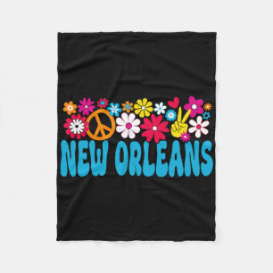 70s New Orleans Fleece Blanket