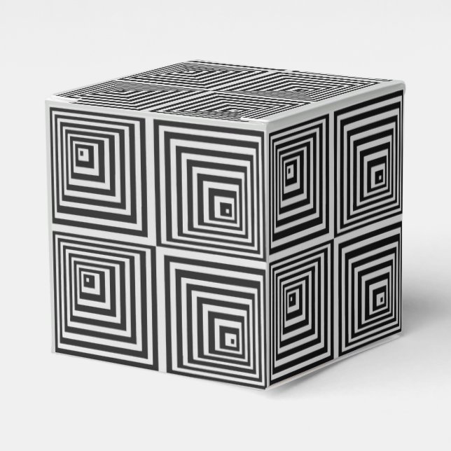 70s Op Art Favor Box (Front Side)