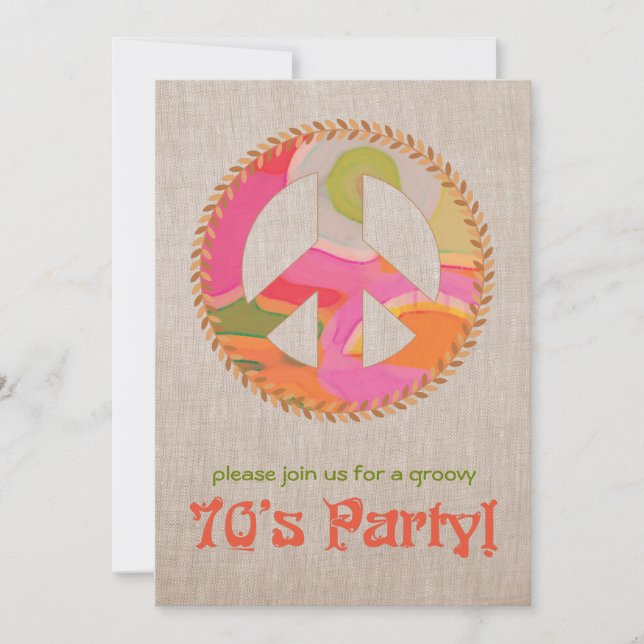 70's Party Invitation (Front)
