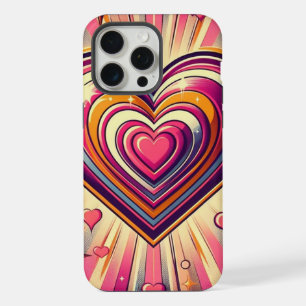 70s pop art heart/Valentine's  Mug iPhone 15 Pro Max Case