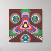 70s Psychedelic Pattern Retro Art