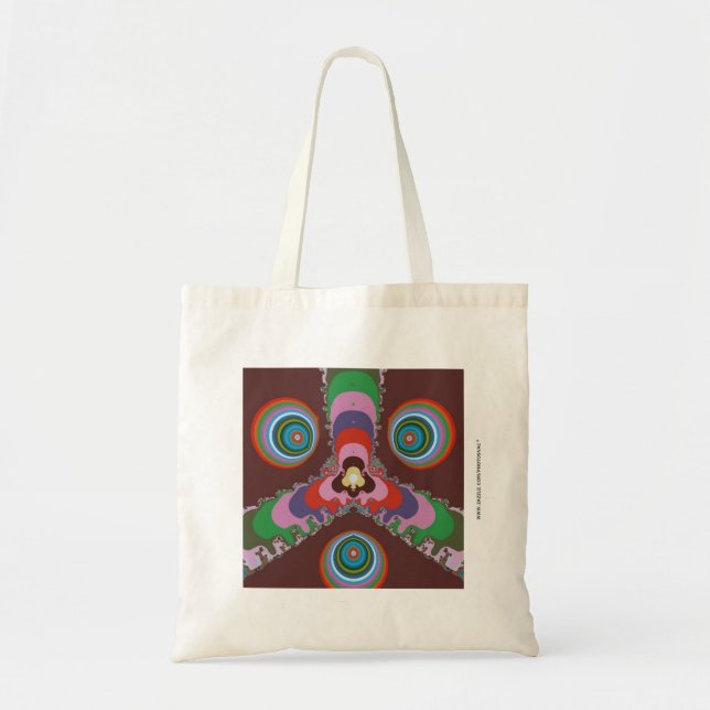 70s Psychedelic Pattern Retro Art Tote Bag (Front)