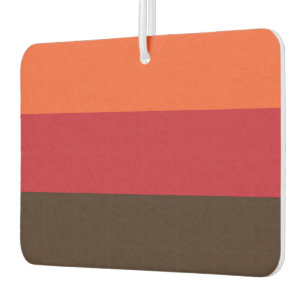 70s Retro 3 Striped Vintage Colour Pattern Air Freshener