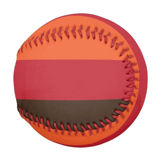 70s Retro 3 Striped Vintage Colour Pattern Baseball (Back Left)