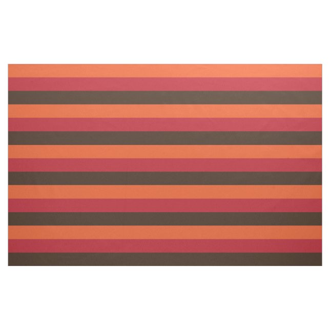 70s Retro 3 Striped Vintage Colour Pattern Fabric (Fat Quarter)