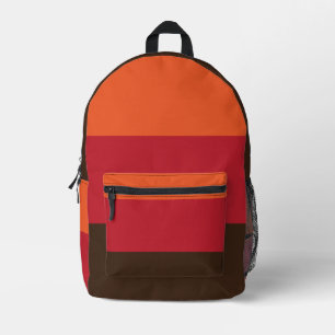 70s Retro 3 Striped Vintage Colour Pattern Printed Backpack