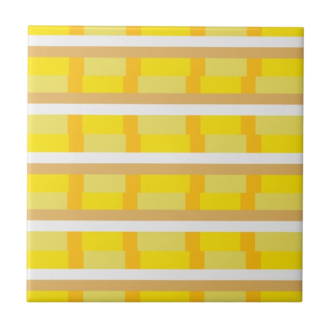 70s Retro Abstract Seventies 70s Tile (Front)