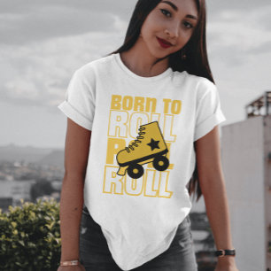 70s retro Born to roll Sakters white T-Shirt