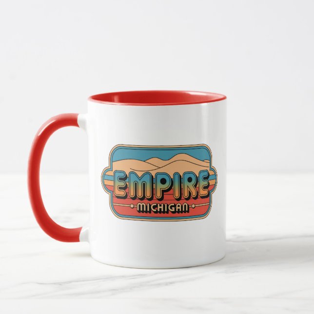 70s Retro Empire Michigan Vintage Mug (Left)